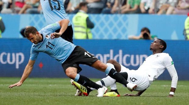 Paul Pogba jadi kunci permainan lini tengah Prancis di Piala Dunia 2018.