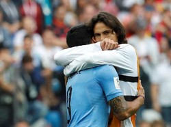 Uruguay tersingkir usai kalah 2-0 dari Prancis. REUTERS/Darren Staples.