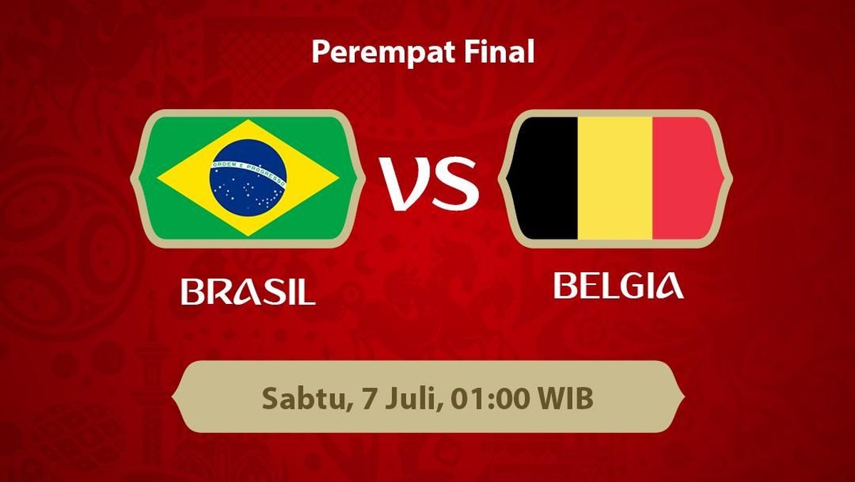Brasil akan bertemu Belgia di perempatfinal Piala Dunia 2018 (Foto: detikcom)