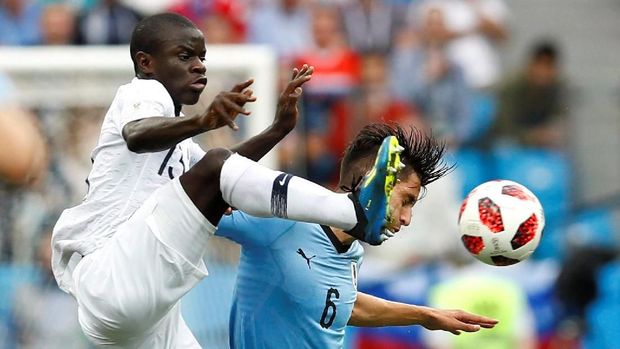 N'Golo Kante akan kembali diandalkan Prancis di final Piala Dunia 2018.