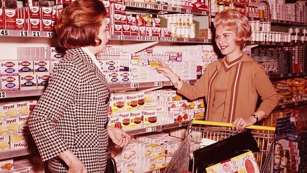 Begini Nih Suasana Supermarket di Amerika Era 1930-an