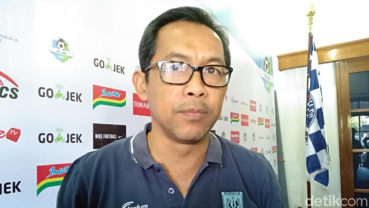 Pelatih Persela Lamongan, Aji Santoso. (Foto: Muhammad Aminudin/detikcom)