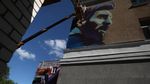 Adu Keren Mural Neymar, Messi, dan Ronaldo di Kazan