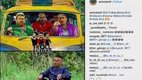 Messi, Ronaldo, dan Andres Iniesta mendapat Neymar menggunakan kursi roda saat dijemput dengan van. (Foto: dok.Instagram)