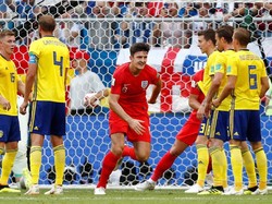 Masih dari Inggris, Harry Maguire, juga menunjukkan penampilan bagus. Bek Leicester City itu juga suah menyumbang satu gol. (Foto: Max Rossi/Reuters)