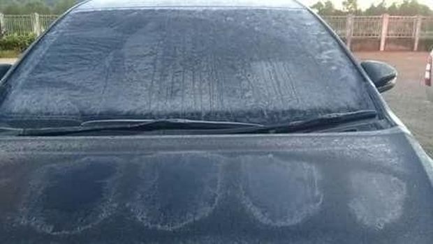 Viral Foto Daun Membeku di Kertasari, Ini Jawaban BMKG Bandung