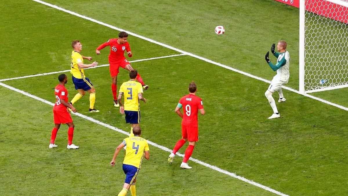 Inggris menang 2-0 atas Swedia untuk ke semifinal Piala Dunia 2018. (Foto: David Gray/REUTERS)