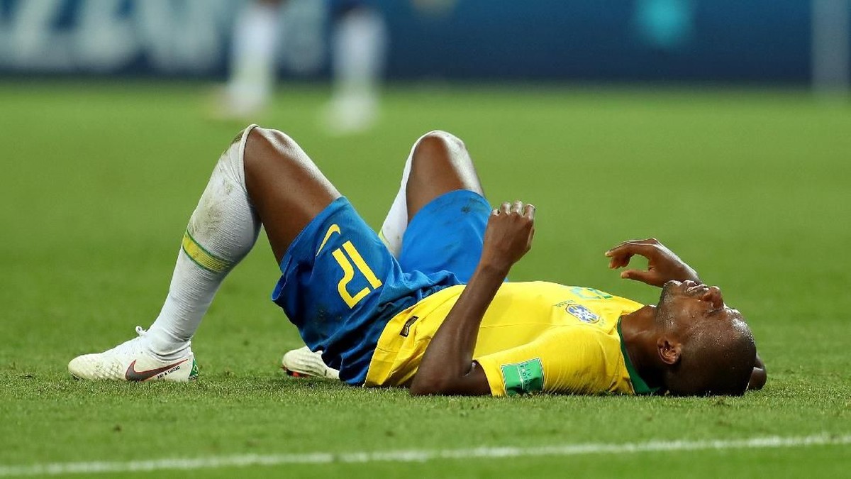 Brasil tersingkir dari Piala Dunia 2018 setelah kalah 1-2 dari Belgia (Foto: Catherine Ivill/Getty Images)