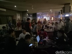 Nobar Piala Dunia ala Jajaran Polda Sulsel