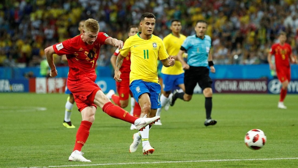 Seru di Babak Pertama, Belgia Sementara Ungguli Brasil 2-0. (Foto: John Sibley/Reuters)