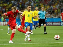 Seru di Babak Pertama, Belgia Sementara Ungguli Brasil 2-0