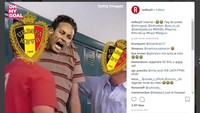 Di sebuah loker perkuliahan, Neymar tak berdaya dihadapan para pemain Belgia. Dia digantung di pintu loker. (Foto: Instagram)