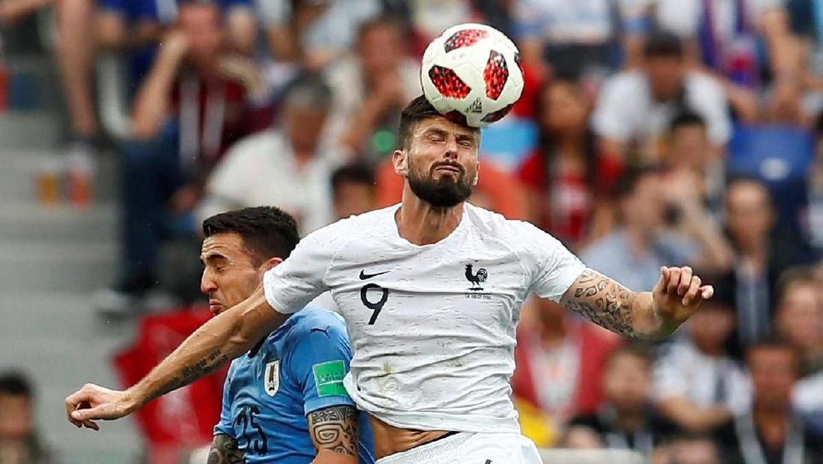 Uruguay vs Prancis menjadi laga teranyar yang dilalui Olivier Giroud tanpa gol (Foto: Jason Cairnduff/Reuters)