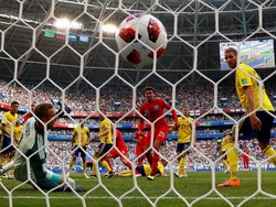 Sundulan Maguire Bawa Inggris Unggul 1-0 atas Swedia di Babak Pertama