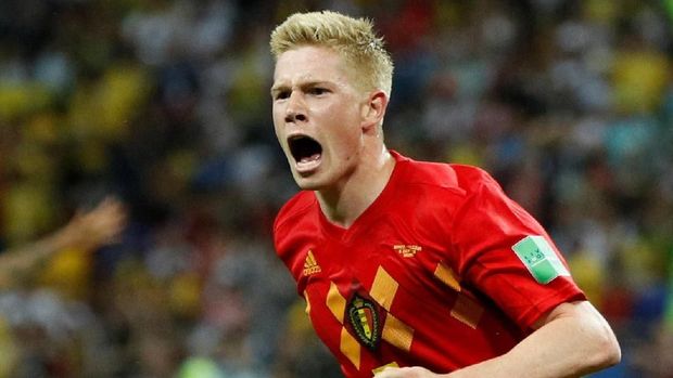 Salah satu anggota generasi emas Belgia Kevin de Bruyne.
