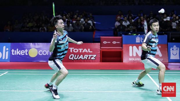 Marcus Fernaldi Gideon/Kevin Sanjaya Sukamuljo butuh waktu 52 menit untuk melewati babak kedua Kejuaraan Dunia Bulutangkis 2018.