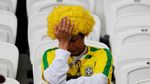 Wajah Sendu Suporter Brasil Iringi Kekalahan Tim Samba