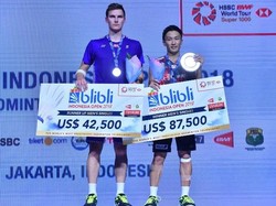 Momota Juara, Jepang Rebut Dua Gelar Indonesia Open 2018