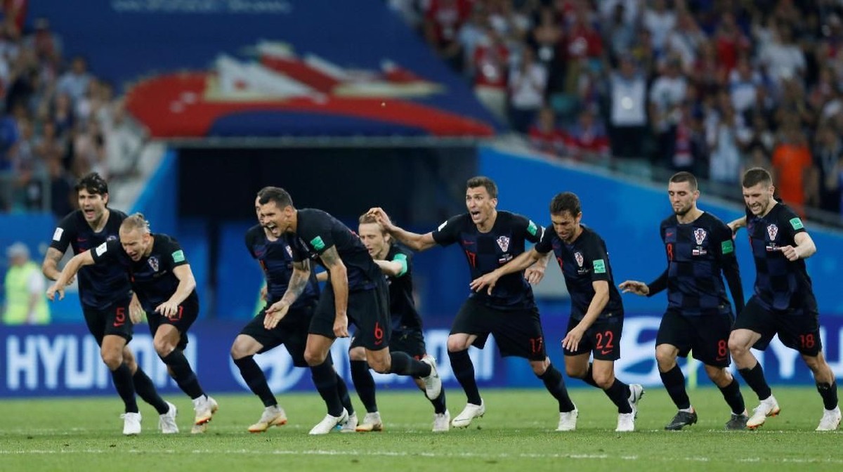 Kroasia menghadapi Inggris di semifinal Piala Dunia 2018. (Foto: Carl Recine/Reuters)