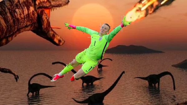 Aksi Jordan Pickford dalam Deretan Meme Lucu