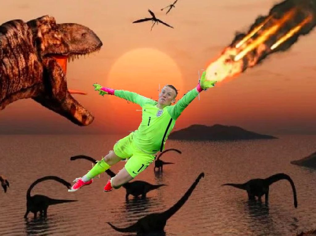 Aksi Jordan Pickford dalam Deretan Meme Lucu Aksi Jordan Pickford dalam Deretan Meme Lucu