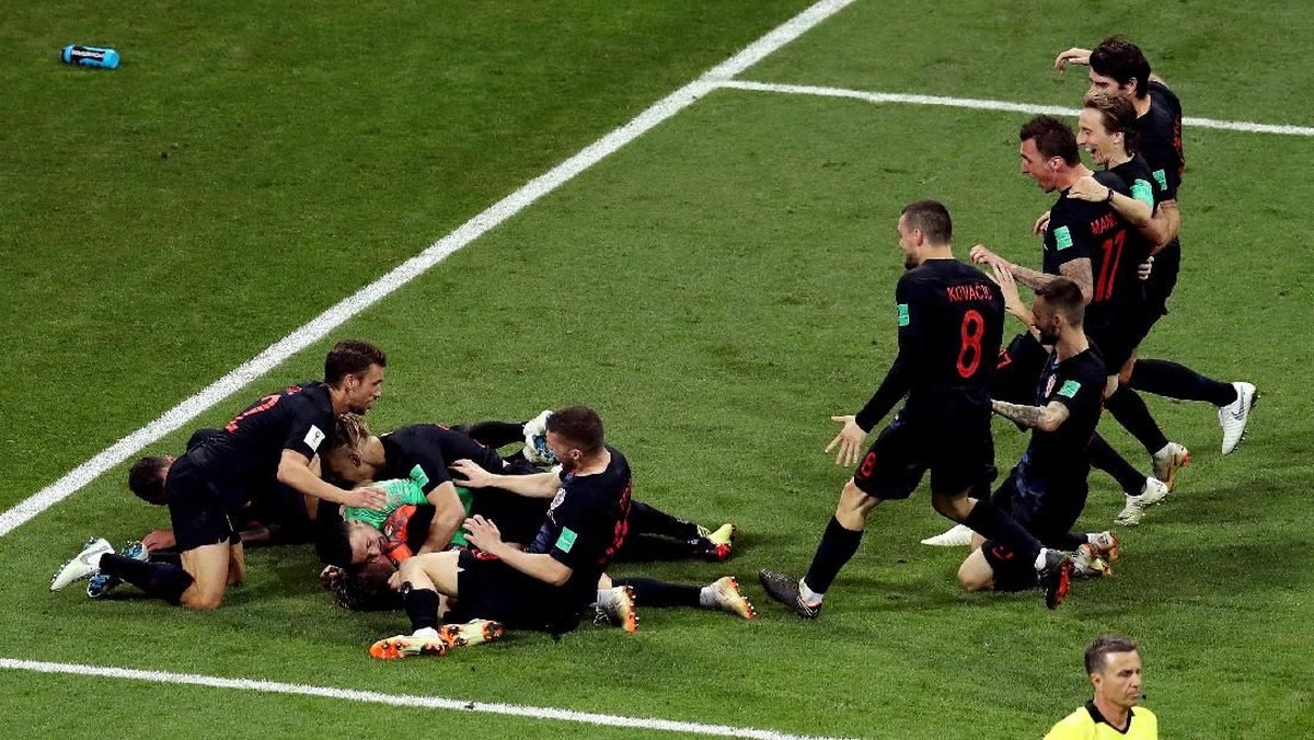 Kroasia maju ke semifinal Piala Dunia 2018. (Foto: Catherine Ivill/Getty Images)