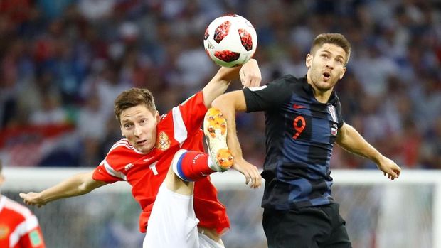 Rusia dan Kroasia sama-sama bermain terbuka. (