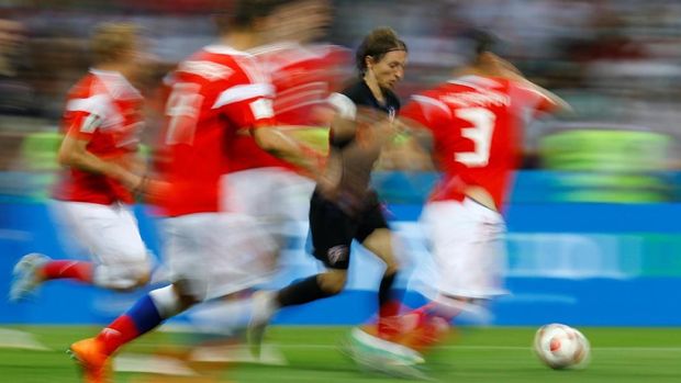 Timnas Kroasia tiga kali melewati babak pertambahan waktu di Piala Dunia 2018.