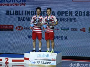 Gelar Pertama Kevin/Marcus di Indonesia Open
