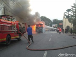 Bus Terbakar di Jurug Solo, Ini Dia yang Diduga Jadi Penyebabnya