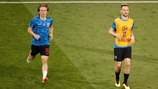 Luka Modric dan Ivan Rakitic menjadi motor tim Kroasia di Piala Dunia 2018.
