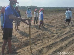 Warga Penolak Bandara Kulon Progo Pasang Patok Tanah