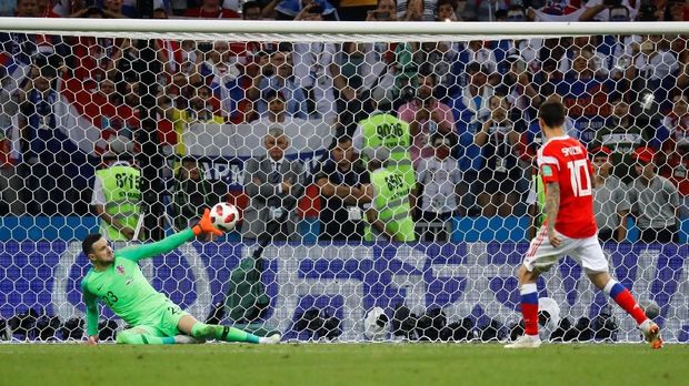 Kroasia melewati dua laga fase gugur Piala Dunia dengan adu penalti.