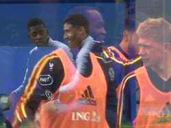 Saling Sikut Bintang Premier League di Laga Prancis Vs Belgia