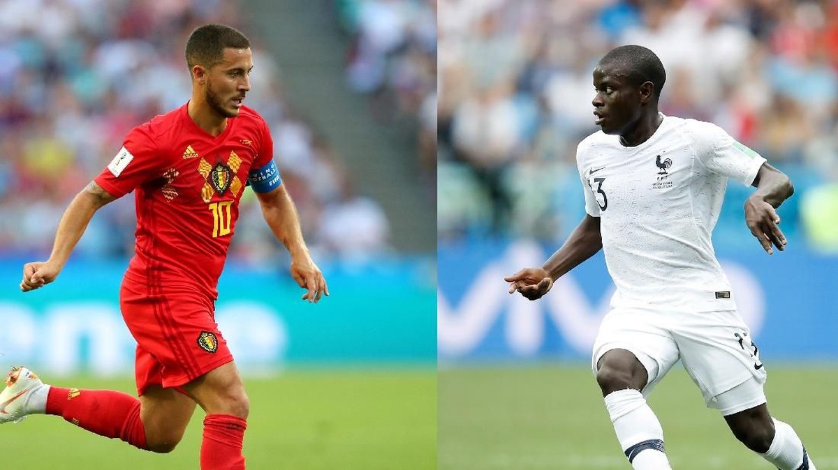 Prancis vs Belgia di semifinal Piala Dunia 2018. (Foto: Getty Images)
