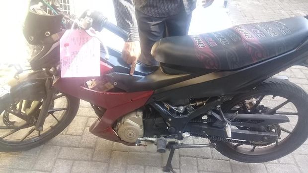 Motor yang digunakan penjambret di Cempaka Putih