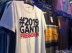 Omzet Jual Kaos #2019GantiPresiden Tembus Rp 2 Juta Sehari