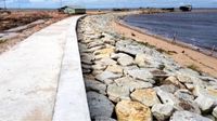 Lagi Dibangun, Ini Wujud Pengaman Pantai di Pulau Terdepan RI