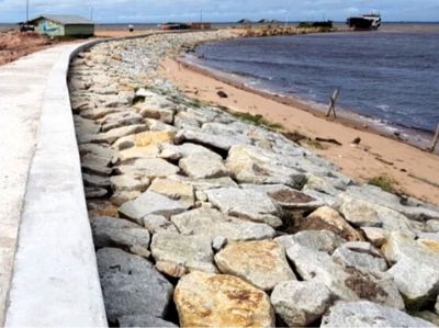 Lagi Dibangun, Ini Wujud Pengaman Pantai di Pulau Terdepan RI