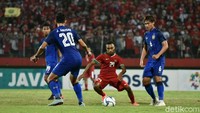 Timnas Indonesia U-19 menghadapi Timnas Thailand U-19 di laga terakhir Grup A Piala AFF U-19 2018 di Stadion Gelora Delta, Sidoarjo, Jawa Timur, Senin (9/72018). (Foto: Suparno/detikcom)