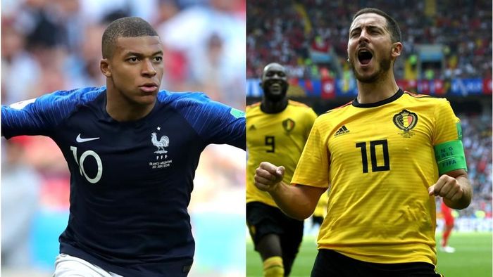 Prancis akan melawan Belgia di semifinal Piala Dunia 2018 (Foto: diolah dari Getty Images) Prancis akan melawan Belgia di semifinal Piala Dunia 2018 (Foto: diolah dari Getty Images)
