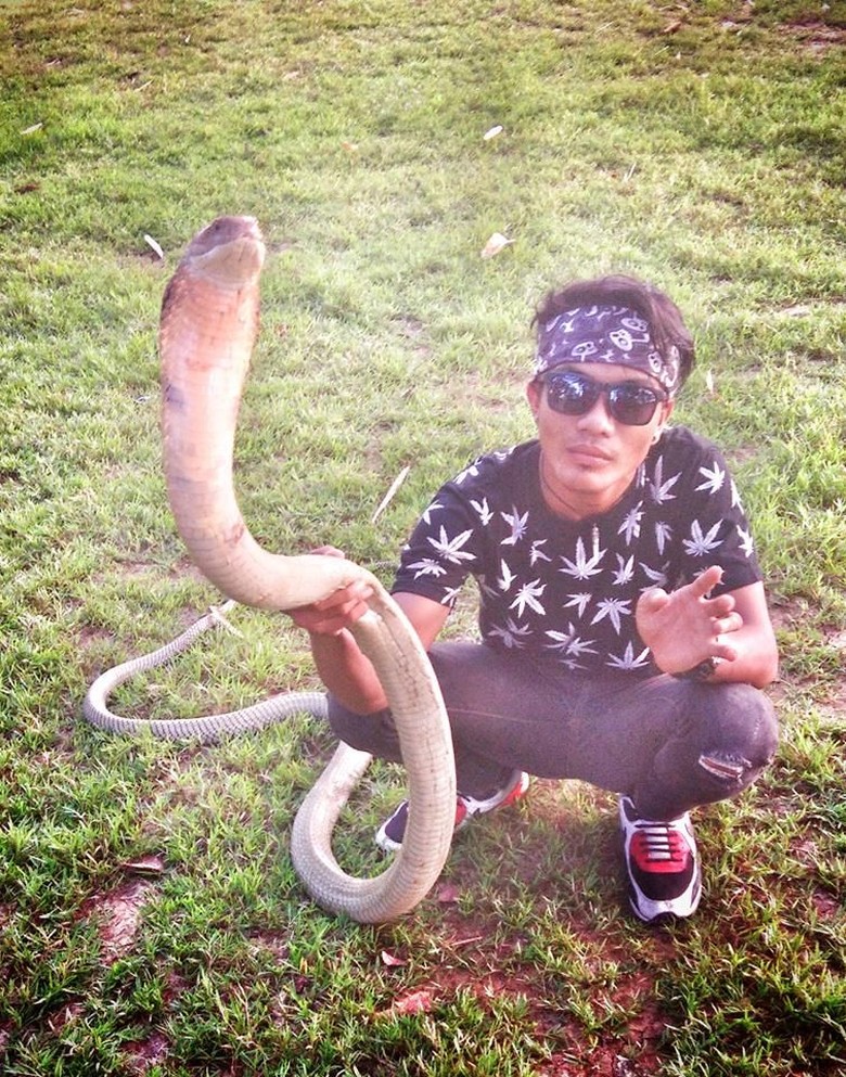 Potret Aksi Rizky Sebelum Tewas Dipatuk King Cobra di CFD