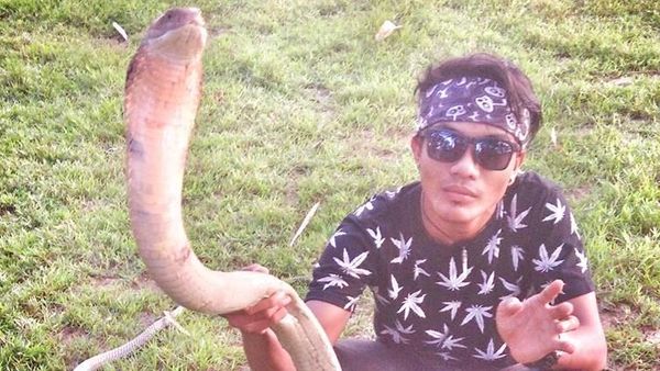 Potret Aksi Rizky Sebelum Tewas Dipatuk King Cobra di CFD