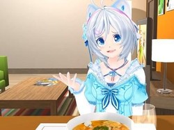 YouTuber Virtual Ini Beri Tahu Gimana Rasanya Makan dengan Gadis Anime