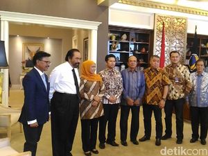 Dari PPP, Khofifah-Emil Dardak Bertemu Surya Paloh