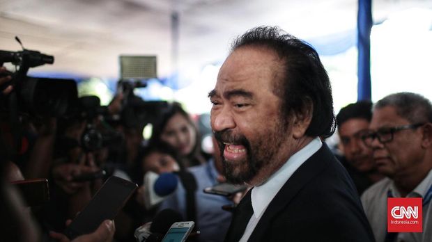 Ketua Umum Nasdem Surya Paloh. Jakarta. Selasa, 10 Juli 2018.