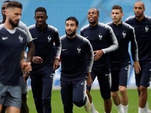 Intip Sesi Latihan Prancis Jelang Laga Panas Lawan Belgia