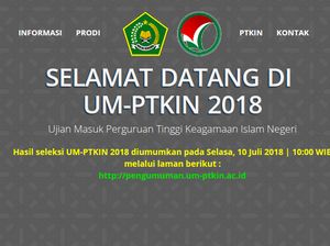 Hari Ini Pengumuman UMPTKIN 2018, Cek Hasilnya!