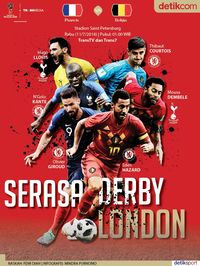 Prancis Vs Belgia Serasa Derby London