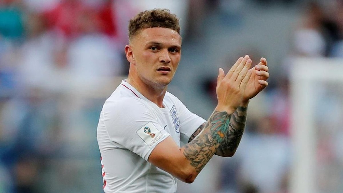 Aksi Kieran Trippier di Piala Dunia 2018 membuatnya dimirip-miripkan dengan David Beckham (Foto: Carlos Barria/Reuters)